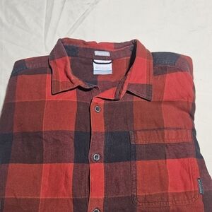 Columbia Men's Red Plaid Shirt